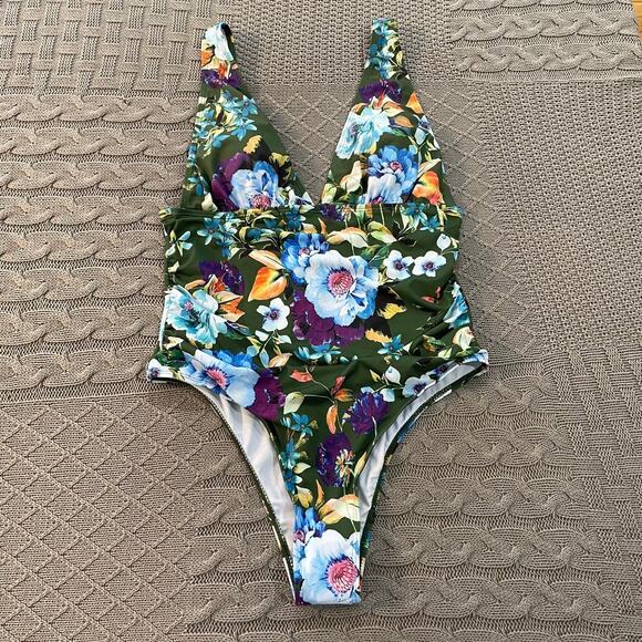 SHEIN Other - NWT Shein Floral One Piece Swimsuit ~ XL